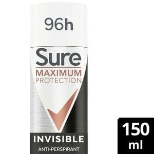 Sure Maximum Protection Anti Perspirant Aerosol Invisible 150ml