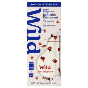 Wild Fresh Cotton & Sea Salt Refillable Natural Deodorant 40g