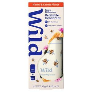 Wild Emma Bridgewater Honey & Cactus Flower Refillable Natural Deodorant 40g