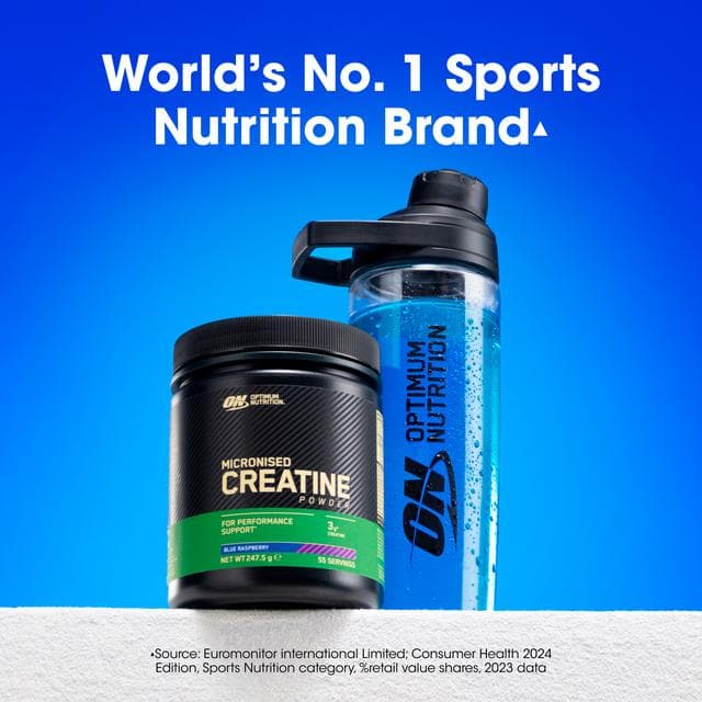 Optimum Nutrition Blue Raspberry Micronised Creatine Powder 247.5g - gallery image 2