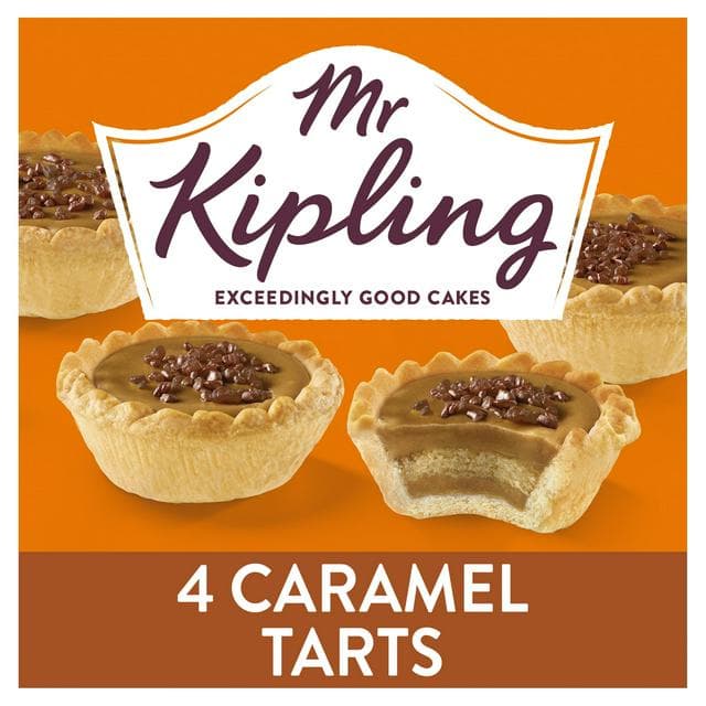 Mr Kipling Caramel Cake Tarts x4 - gallery image 1
