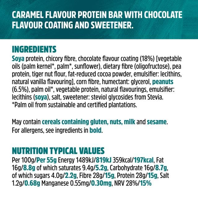 Trek High Protein Low Sugar Choc Caramel Flavour 3 x 44g - gallery image 4