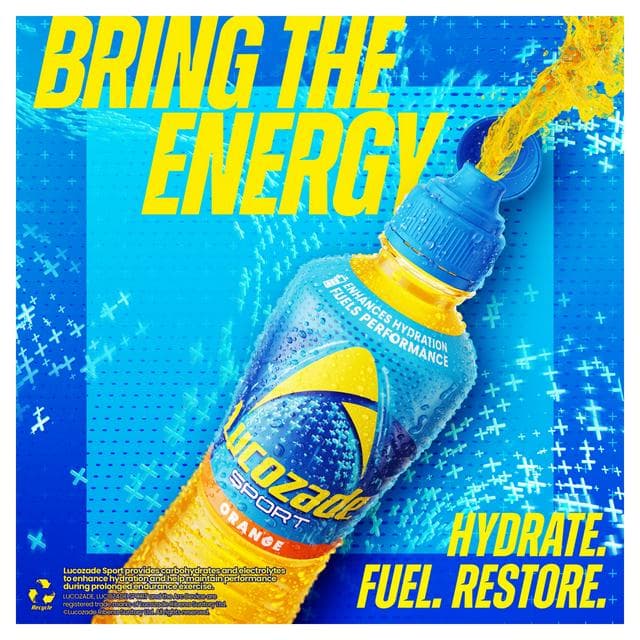 Lucozade Sport Drink Orange 900ml - gallery image 2