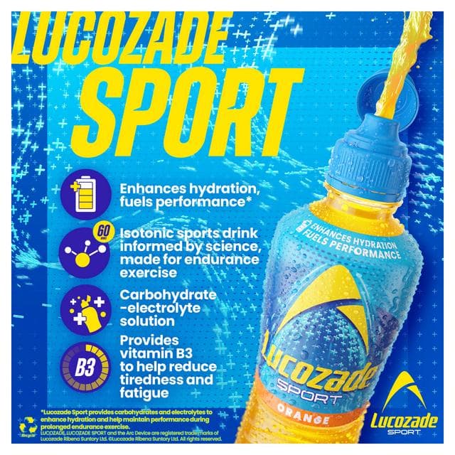 Lucozade Sport Drink Orange 900ml - gallery image 3