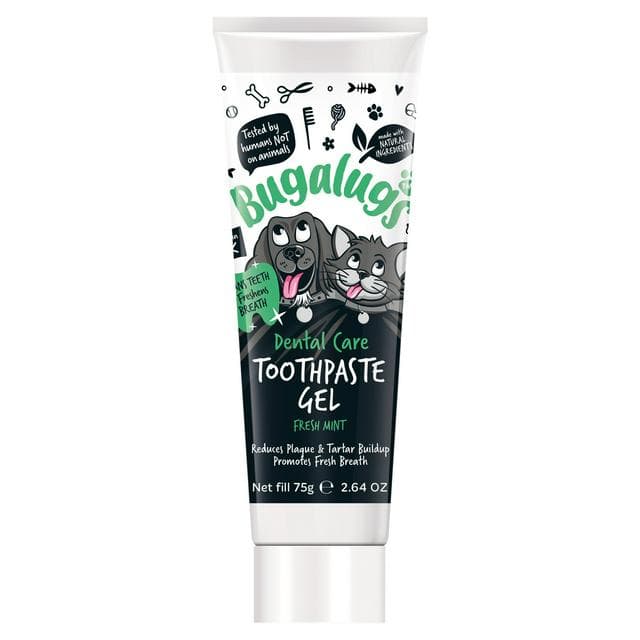 Bugalugs Dental Care Toothpaste Gel Fresh Mint For Dogs & Cats 75g - gallery image 1