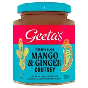 Geeta's 230g Premium Mango & Ginger Chutney Medium