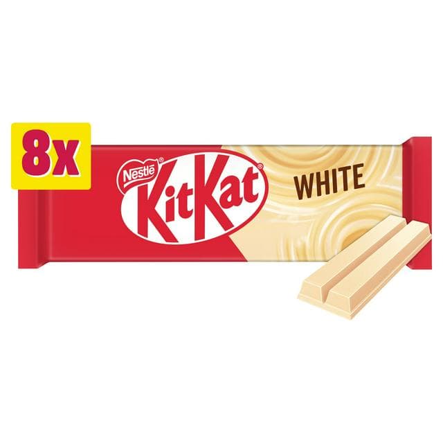 KitKat 2 Finger White Biscuit Bar Multipack 8 x 20.7g - gallery image 1