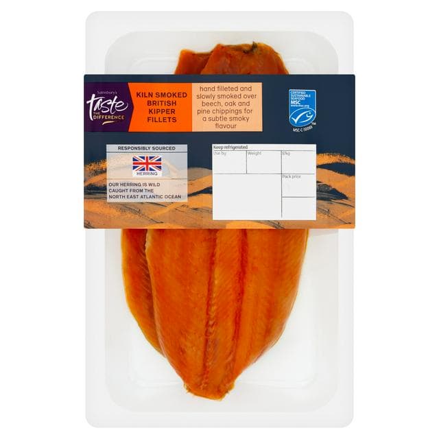 Sainsbury's Kiln Smoked British Kipper Fillets, Taste the Difference 240g - gallery image 1