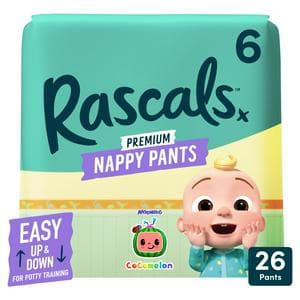 Rascals Cocomelon Nappy Pants Size 6 x26