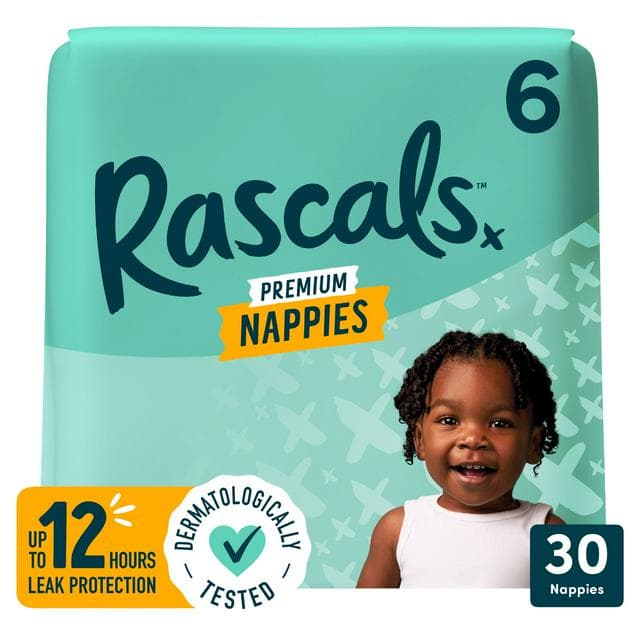 Rascals Premium Nappies Size 6 x30 - gallery image 1