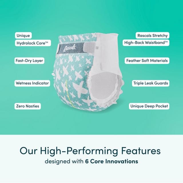 Rascals Premium Nappies Size 5 x32 - gallery image 4
