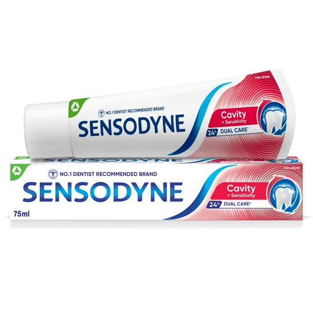 Sensodyne Cavity + Sensitivity Toothpaste 75ml - gallery image 1