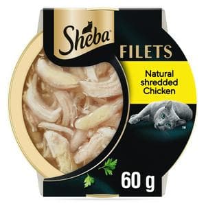 Sheba Fillets 60g Chicken in Gravy Adult Wet Cat Food Tray