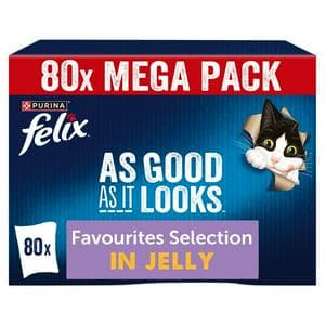 Felix As Good As it Looks Favourites Selection Wet Cat Food 80 x 85g