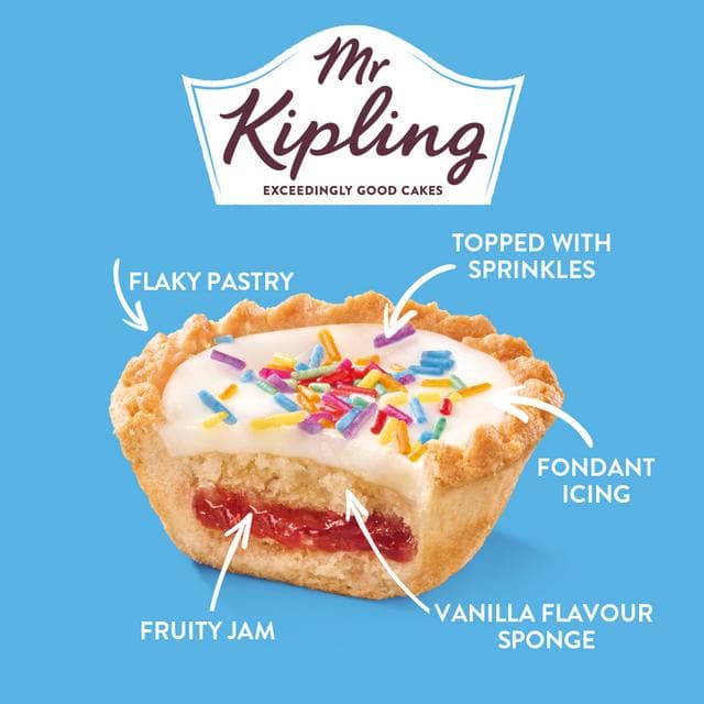 Mr Kipling Birthday Cake Tarts x4 - gallery image 2