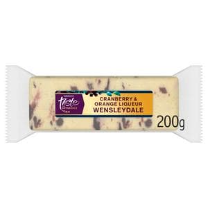 Sainsbury's Wensleydale Cranberry & Orange, Taste the Difference 200g