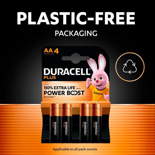 Duracell Pack of 4 Powerboost Plus AA Batteries - gallery image 6