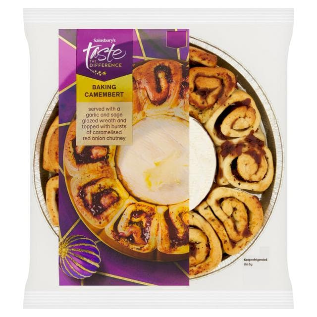 Sainsbury's Camembert Wreath, Taste the Difference 605g - gallery image 1