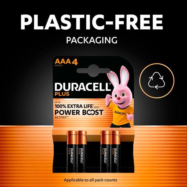 Duracell Pack of 4 Powerboost Plus AAA Batteries - gallery image 6