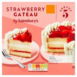 Sainsbury's Strawberry Gateau 375g