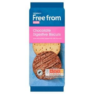 Sainsbury's Free From 166g Digestive Chocolate