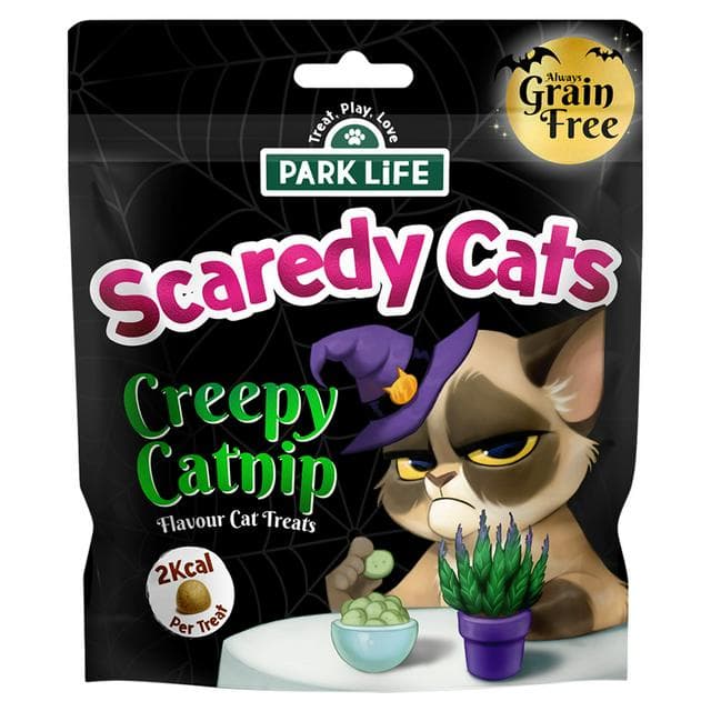 Park Life 80g Scaredy Cats Creepy Catnip Flavour Cat Treats - gallery image 1