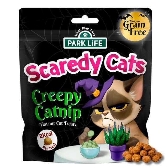 Park Life 80g Scaredy Cats Creepy Catnip Flavour Cat Treats - gallery image 2