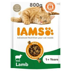 IAMS with Lamb 1+ Years Cat Food 800g
