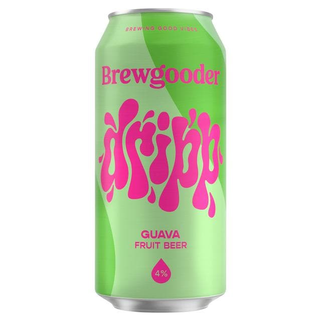 Brewgooder Dripp Guava Fruit Beer 440ml - gallery image 1