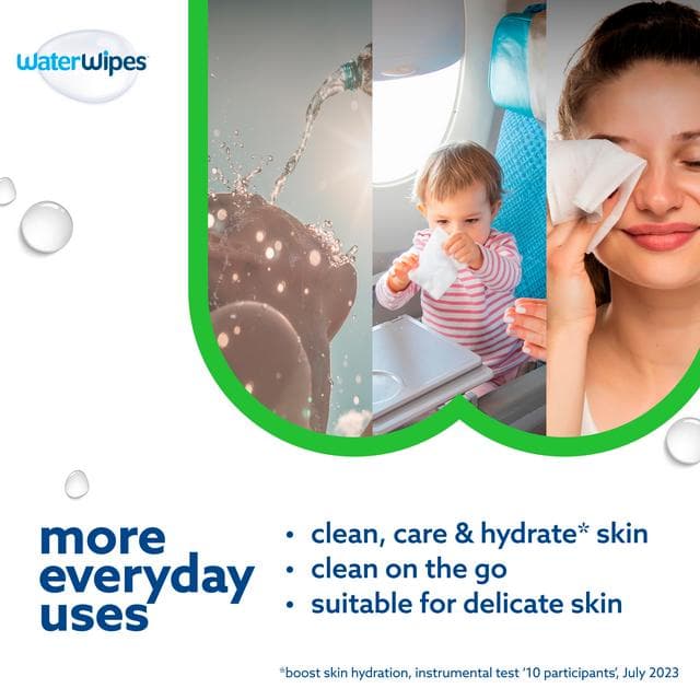 WaterWipes Hydrating Clean Baby Wipes x60 - gallery image 5