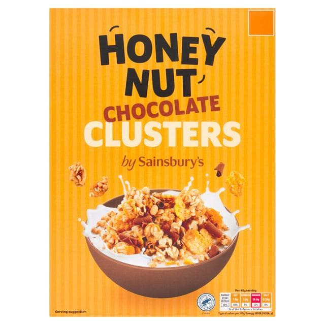 Sainsbury's Honey Nut Chocolate Clusters 500g - gallery image 1