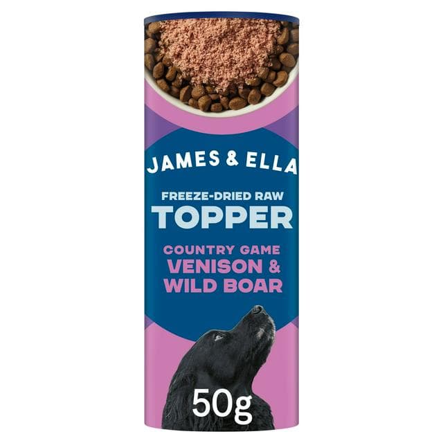 James & Ella Freeze Dried Raw Topper Country Game Venison & Wild Boar for Dogs 50g - gallery image 1