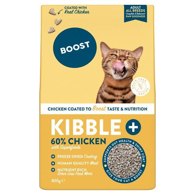 Boost 800g Kibble Chicken with Superfoods Cat Food - gallery image 1