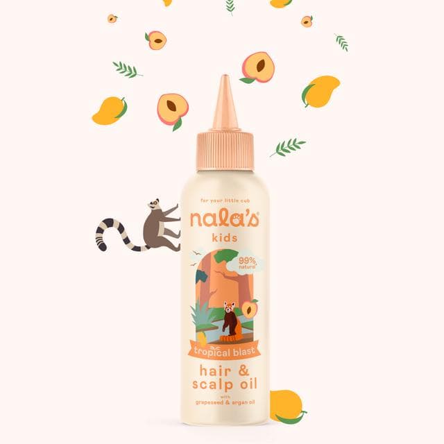 Nala's Kids Tropical Blast Hair & Scalp Oil with Grapeseed & Argan Oil 100ml - gallery image 2