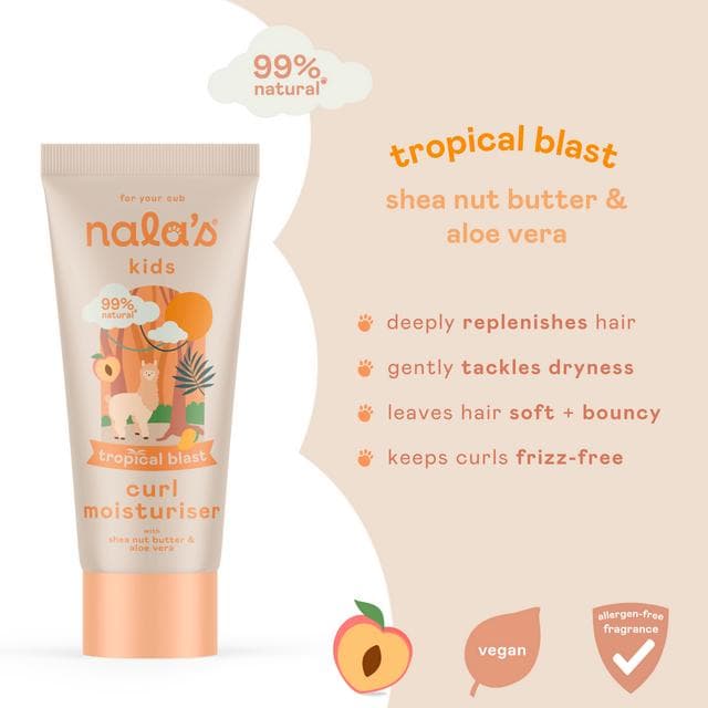 Nala's Kids Tropical Blast Curl Moisturiser with Shea Nut Butter & Aloe Vera 150ml - gallery image 3