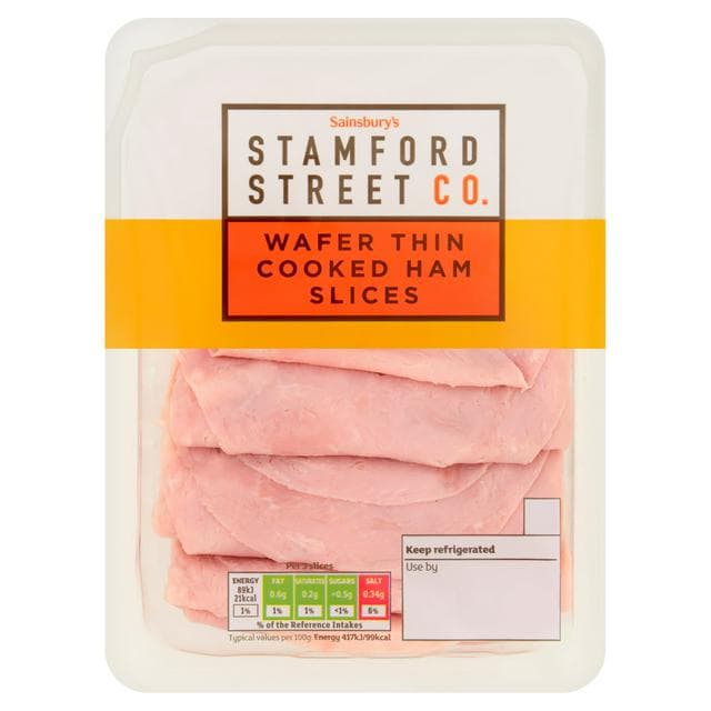Stamford Street Co. Wafer Thin Cooked Ham Slices 150g - gallery image 1