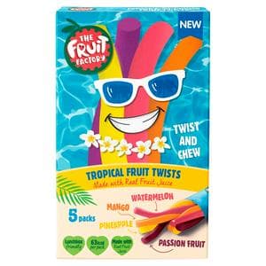 The Fruit Factory 5 x 18g Tropical Fruit Twists