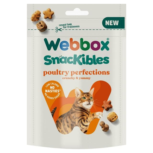 Webbox Snackibles Poultry Perfections Cat Treats 85g - gallery image 1