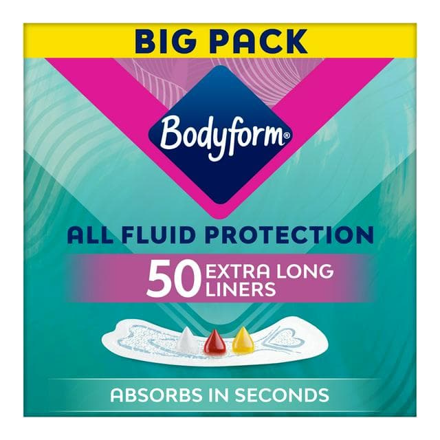 Bodyform All Fluid Extra Long Liner x50 - gallery image 1