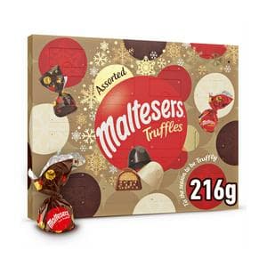 Maltesers 216g Assorted Truffles White, Dark & Milk Chocolate Christmas Advent Calendar