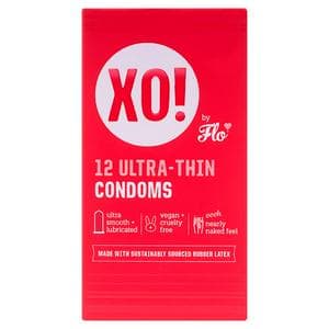 XO! by Flo Ultra-thin Extra Natural Feel Vegan Regular Fit Condoms x12