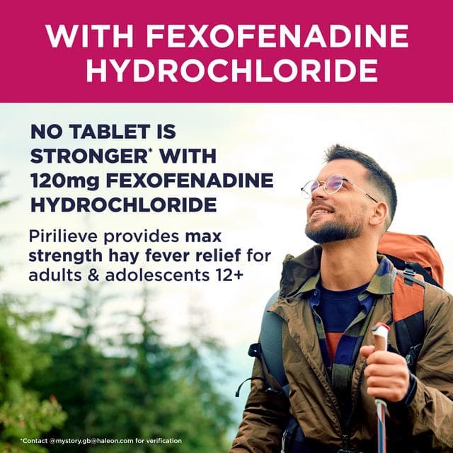 Pirilieve Hayfever Relief Fexofenadine Tablets x10 - gallery image 3