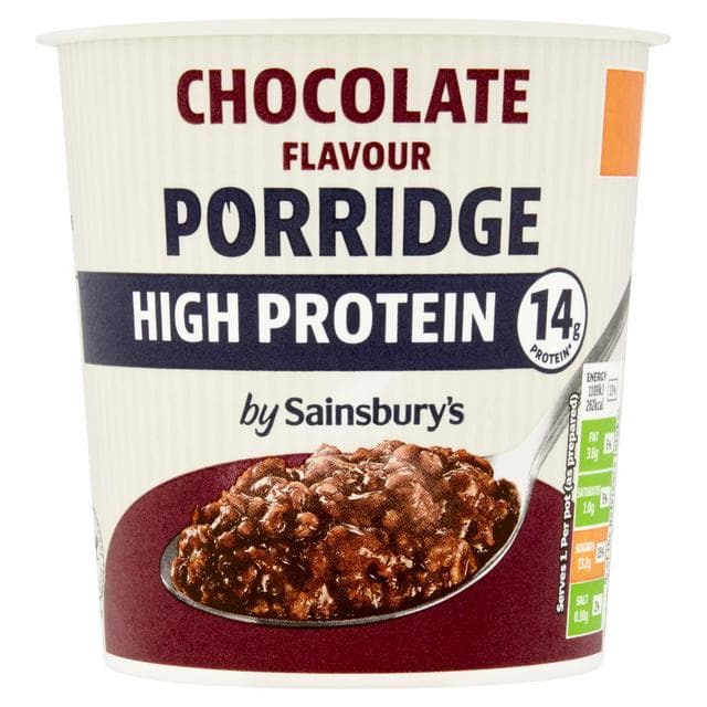 Sainsbury's Chocolate Protein Porridge Pot - gallery image 1