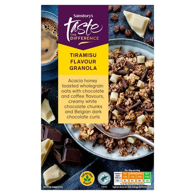 Sainsbury's Tiramisu Flavour Granola, Taste the Difference 500g - gallery image 1