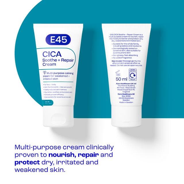 E45 50ml Cica Soothe + Repair Cream - gallery image 6