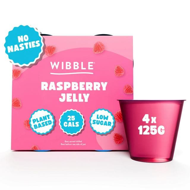 Wibble Raspberry Jelly 4 x 125g - gallery image 1