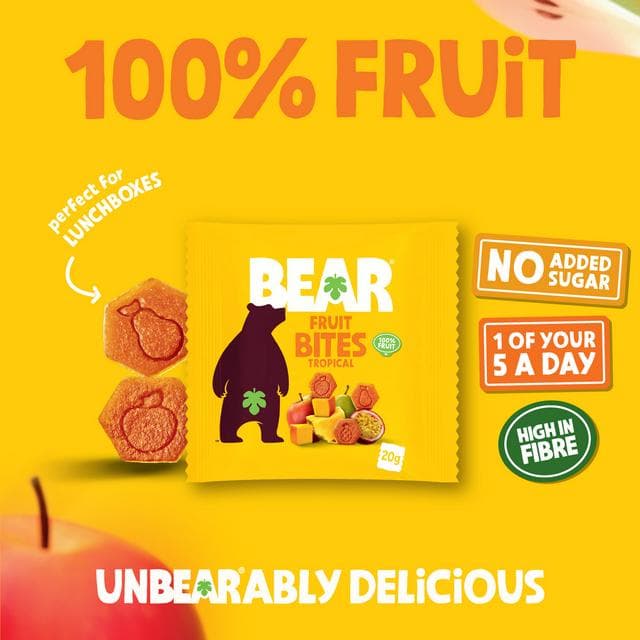BEAR Fruit Bites Tropical 5x20g - gallery image 3