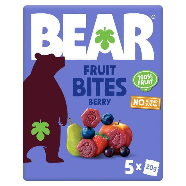 BEAR Fruit Bites Berry 5x20g - gallery image 1