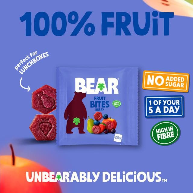 BEAR Fruit Bites Berry 5x20g - gallery image 3