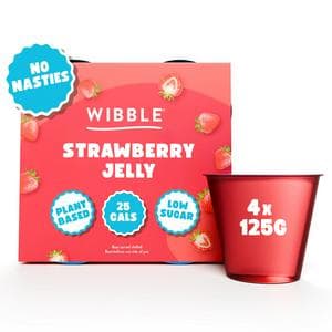 Wibble Strawberry Jelly 4 x 125g
